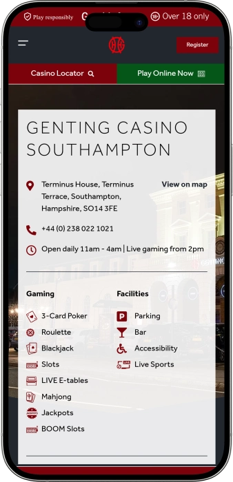 Genting Casino Southampton App